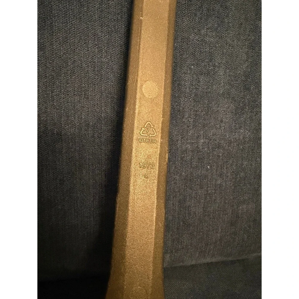 Vintage Rubbermaid Black Plastic Serving‎ Cooking Spoon 1973 Kitchen Utensil